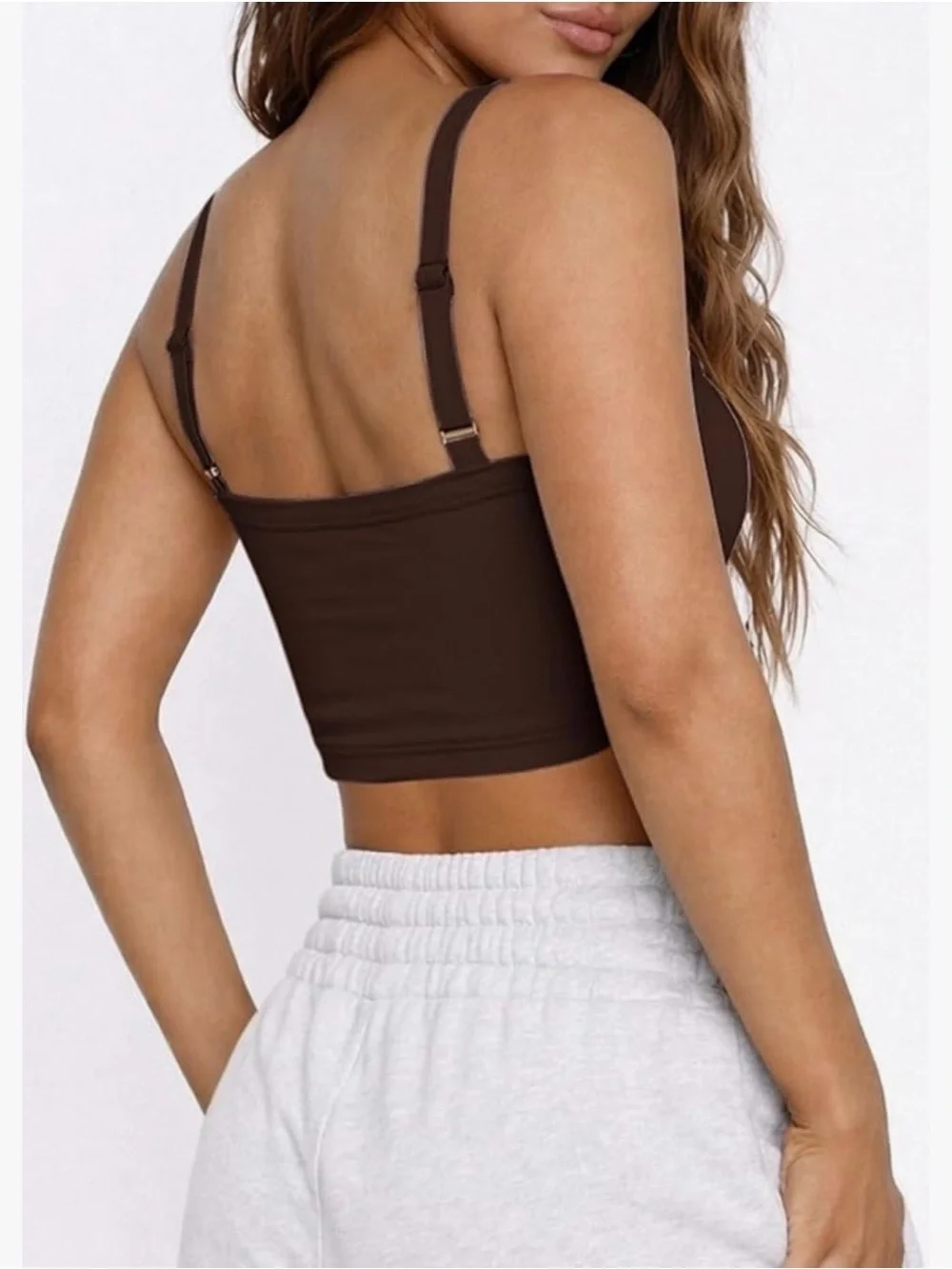 NWT 🤎 Espresso Camisole With Built In Bra - Picture 2 of 8